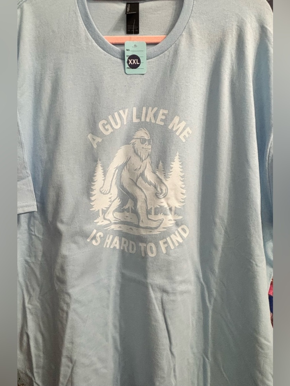 NEW  Light Blue Graphic Tee - 'A Guy Like Me” size XXL